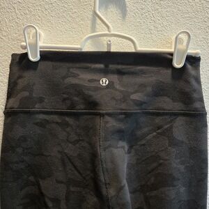 Lululemon Wunder Train HR Tight Legging Women Multicolor Camo Moisture Wicking S